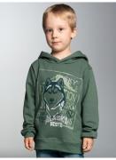 Trigema Hoodie TRIGEMA Hoodie met grote husky-print