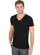 NU 20% KORTING: Trigema T-shirt TRIGEMA V-hals (1-delig)