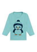 Trigema Sweatshirt TRIGEMA Langarmshirt met schattige pinguïn-print