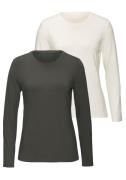 NU 20% KORTING: Lascana Shirt met lange mouwen Van zachte viscose-stre...