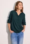 NU 20% KORTING: Cecil Overhemdblouse met turn-up-mouwen en knoopsluiti...