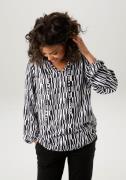 NU 20% KORTING: Aniston CASUAL Blouse zonder sluiting met extravagante...