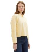 NU 20% KORTING: Tom Tailor Denim Overhemdblouse met kellerplooi in ove...