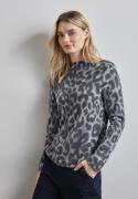 NU 20% KORTING: STREET ONE Shirt met lange mouwen met leopatroon