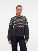 Vero Moda Trui met ronde hals VMCHARMAINE LS O-NECK PULLOVER GA BOO