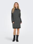 NU 20% KORTING: Only Gebreide jurk ONLTALIO LS STRIPE ROLLNECK DRESS B...