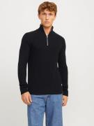 Jack & Jones Schipperstrui JJPANNEL KNIT HALF ZIP AW24