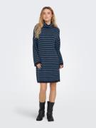 NU 20% KORTING: Only Gebreide jurk ONLTALIO LS STRIPE ROLLNECK DRESS B...