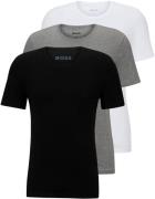 BOSS T-shirt ronde hals met subtiele boss logo-print (Set van 3)