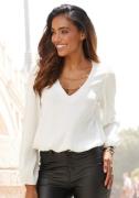 NU 20% KORTING: Lascana Blouse zonder sluiting met kettingdetails, ele...