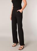 NU 20% KORTING: Base Level Stoffen broek met flare en elastaan