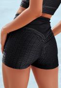 NU 20% KORTING: vivance active Short met brede tailleband en honingraa...