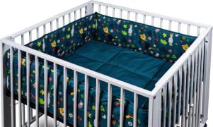 tiSsi® Boxkleed Maurits, 4-hoek, petrol Jungle geschikt voor tissi® bo...