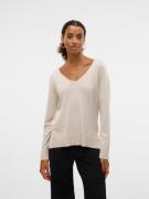 Vero Moda Gebreide trui VMSILJE LS V-NECK PULLOVER GA NOOS