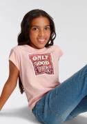 KIDSWORLD T-shirt ONLY GOOD VIBES - Print Korte mouwen, rechte pasvorm...