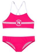 KangaROOS Bustierbikini Sporty met sportieve frontprint