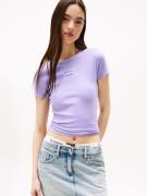 TOMMY JEANS Shirt met korte mouwen TJW SLIM BADGE RIB TEE