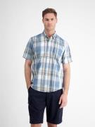 Lerros Overhemd met korte mouwen met geborduurd logo