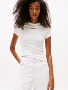 TOMMY JEANS Shirt met korte mouwen TJW SLIM SCRIPT LABEL SS TEE EXT