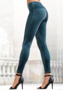 Lascana Legging in zachte, elastische velourslook
