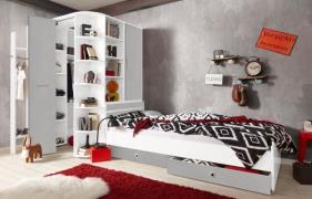 Wimex Tienerkamerset Joker kledingkast met garderobe, bed en opberglad...