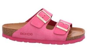 Rohde Slippers Alba , sleehak, zomerschoenen, pantoffels met twee gesp...