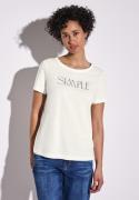 STREET ONE T-shirt met tekstprint