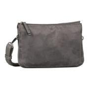 Tom Tailor Schoudertas Lorella van zacht suede-imitaat met fijn nerf i...