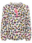 Zwillingsherz Blouse zonder sluiting Crazy Leo met kleurrijk leoparden...