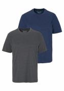 Man's World Shirt met ronde hals Korte mouwen, basic stijl, van katoen...