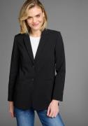 Laura Scott Lange blazer met contrasterend binnenfutter