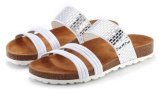 Lascana Slippers Mule, Sandalen, open schoen met comfortabel kurken vo...
