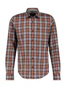 Lerros Geruit overhemd met geborduurd logo