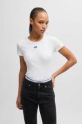 HUGO Blue T-shirt EASY TEE met hugo applicatie