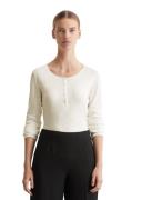 Marc O'Polo Henleyshirt Henley met grote ronde hals, kleine knoopsluit...