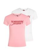 TOMMY JEANS T-shirt TJW 2PACK ESSENTIAL LOGO TEE (set, 2-delig, 2 stuk...