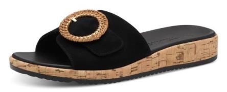 Tamaris Slippers , sleehak, zomerschoen, instapschoen met mooie sierge...