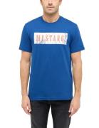 MUSTANG T-shirt met logo-opschrift