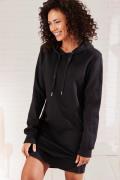 Vivance Sweatjurk met loungewear borduursel, lounge jurk (1-delig)