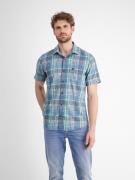 Lerros Overhemd met korte mouwen met geborduurd logo