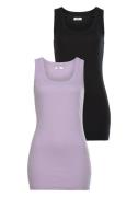 Flashlights Tanktop in een lang model (2-delig, Set van 2)