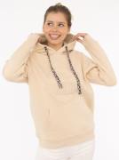 Zwillingsherz Hoodie "Nelina" met leeuwband en eenvoudige borduurwerk ...