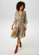 Aniston CASUAL Tuniekjurk met kleurharmonieuze, grootvlak paisley-patr...