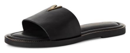 Marco Tozzi Slippers , flats, zomerschoen met edel sierelement