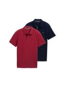 Tom Tailor Poloshirt in set van 2 (set, 2-delig)