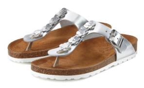 Lascana Teenslippers Sandaal, pantoffel, open schoen, zomerschoen, met...