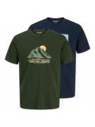 Jack & Jones Junior T-shirt JJSUN TEE SS CREW NECK 2PK MP JNR (set, 2-...