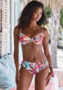 Lascana Beugelbikinitop Imani met zomerse bladerenprint