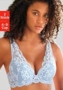 Petite fleur Push-up-bh in high apex-belijning, dessous (Set van 2)