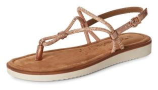 Tamaris Sandalen , plateau, sandalette, zomerschoen met glanzende stra...